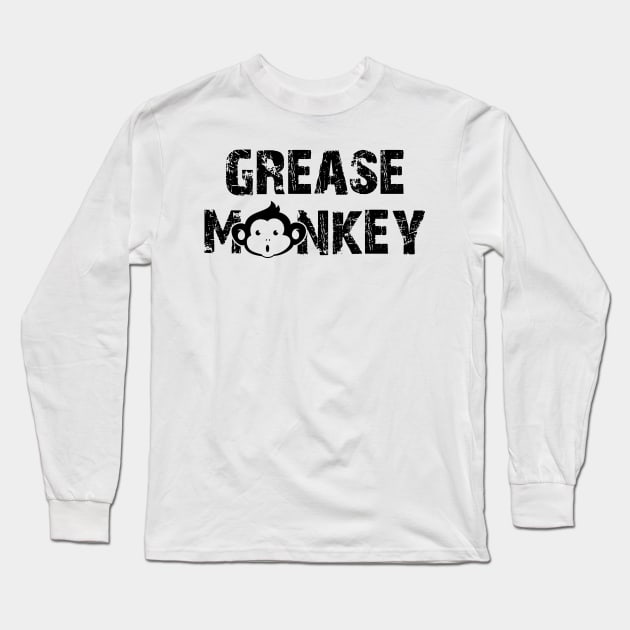 Garage - Grease Monkey Long Sleeve T-Shirt by KC Happy Shop